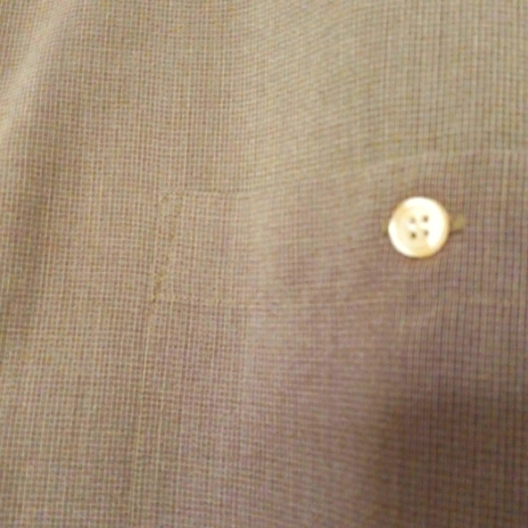 UOMO TALLIA ITALIAN MENS SHIRT Mocha Brown Size Large 15 1/2" - Picture 4 of 15